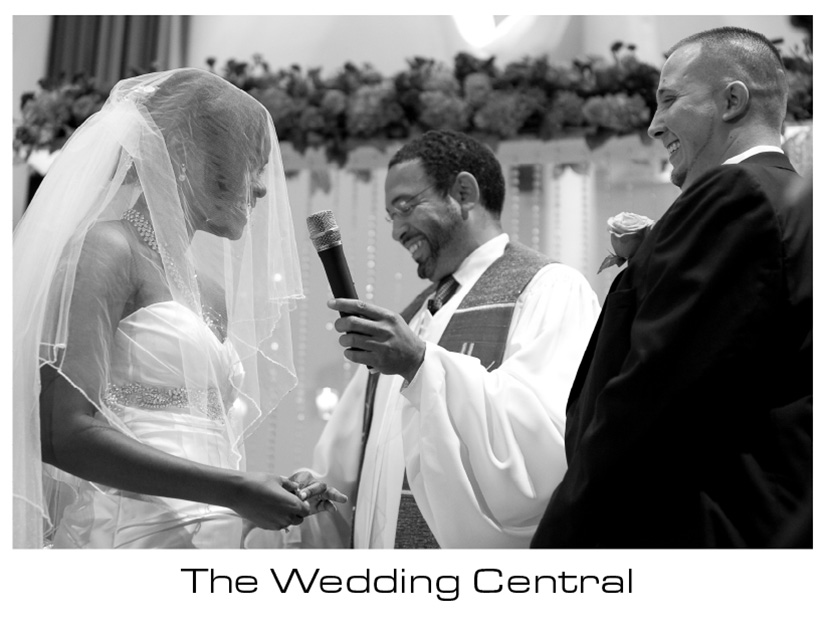 NYC Wedding Photos - Martine and Nicola Wedding Photos Bride and groom at the altar - NYC Wedding Photos - Martine and Nicola Wedding Photos