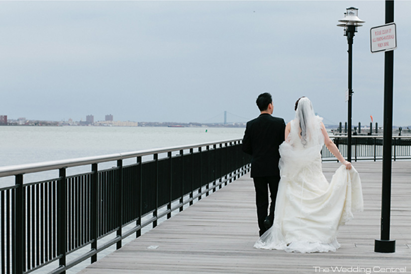 Exchange Place wedding photo - New Jersey Wedding Photographer