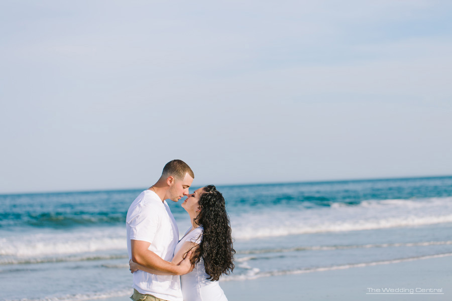 Beach Engagement Photos - Mark and Erica - NJ photographer