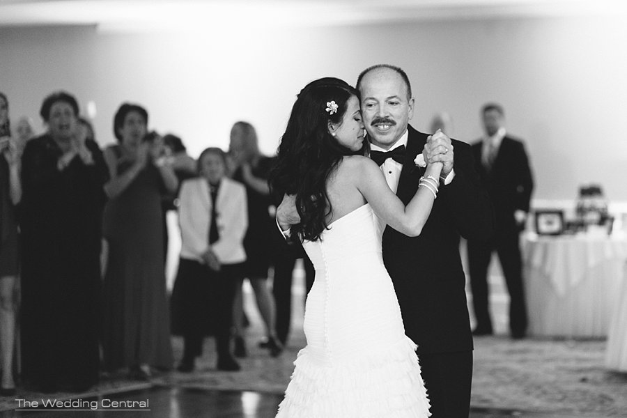 Retro 50s style wedding - red white black - The Villa Wedding - Mountain lakes NJ father and daughter dance - The Villa Wedding - Mountain lakes NJ