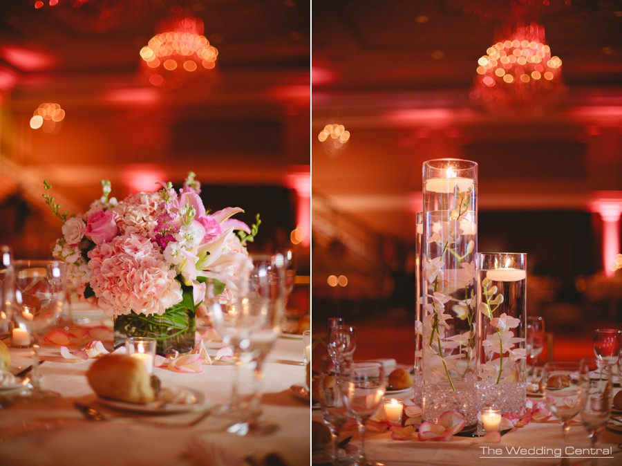 wedding details - elegant flower centerpieces roses and candles at The Palace at Somerset Park wedding in New Jersey wedding details - elegant flower centerpieces roses and candles at The Palace at Somerset Park wedding in New Jersey