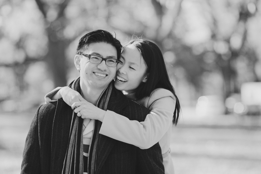 New York City Engagement Photographer - Candid engagement photos new york city